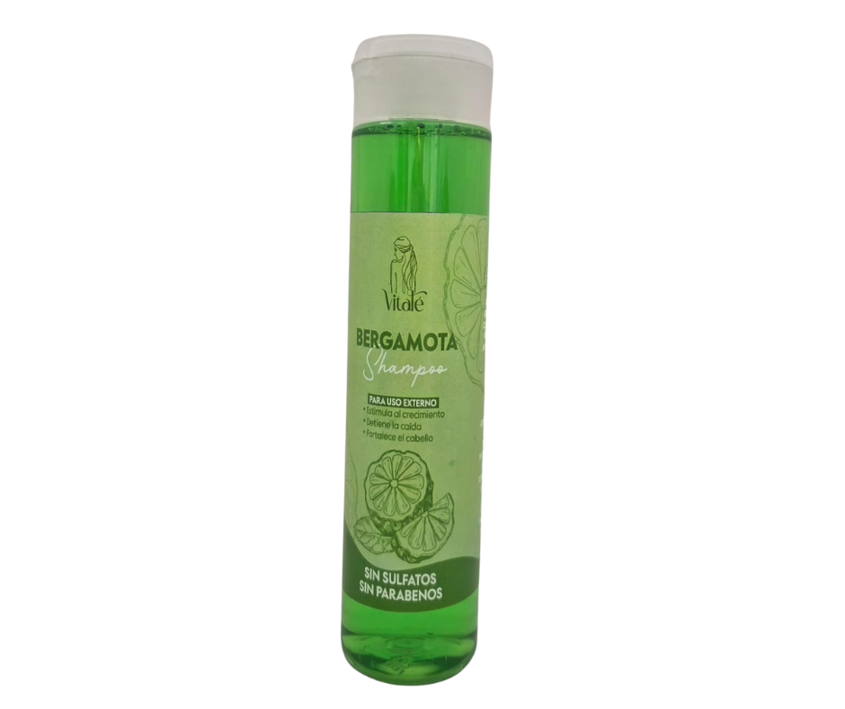 Shampoo de Bergamota Anticaída y Crecimiento – Uso Diario.