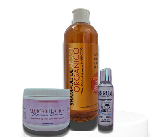 Kit de Nutrición Profunda para Cabello Seco y Dañado
