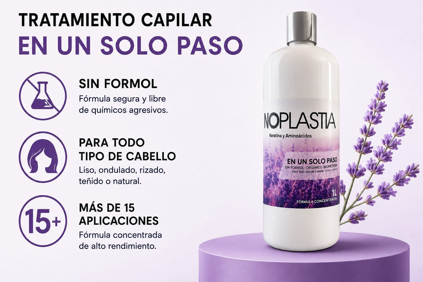 Nanoplastia Colombiana Profesional – Alisado Orgánico hasta 90% Sin Formol, Brillo y Reparación
