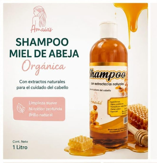 Shampoo Orgánico de Miel Anti friz