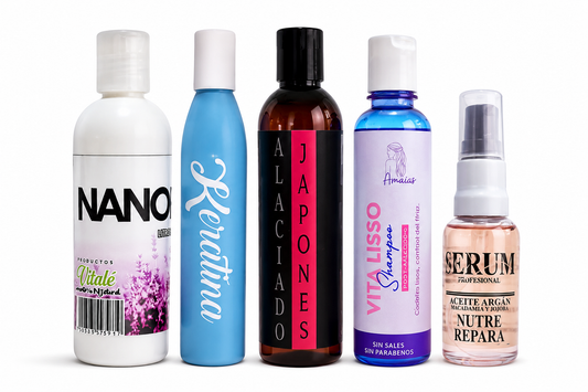 Kit Inicial de Alaciados Profesionales (7 Piezas) | Nanoplastia, Alaciado Japonés y Botox Capilar