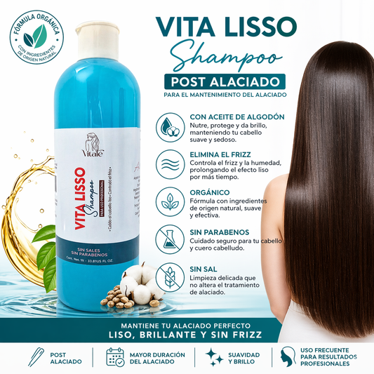Shampoo Lisso Post-Alaciado   500 ml y 1 litro