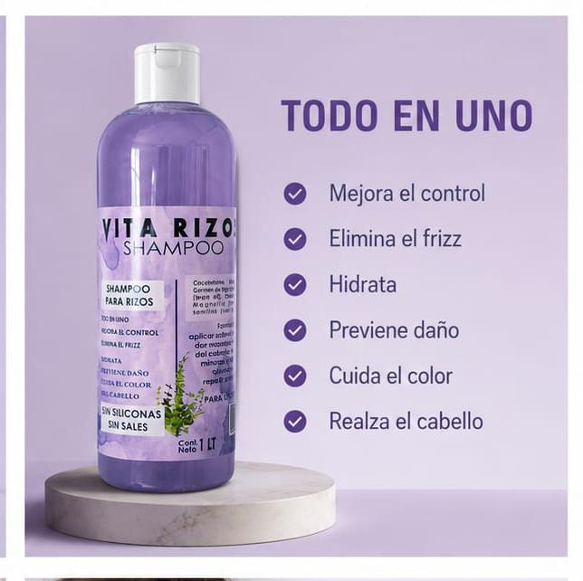 Shampoo&nbsp; de Rizos Definidos Semilla de Uva