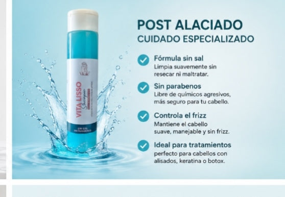 Shampoo Lisso Post-Alaciado   500 ml y 1 litro