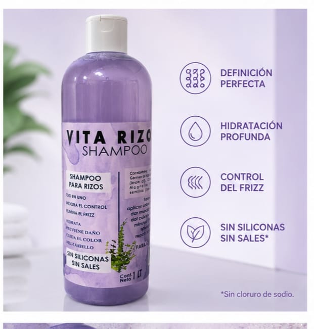 Shampoo&nbsp; de Rizos Definidos Semilla de Uva